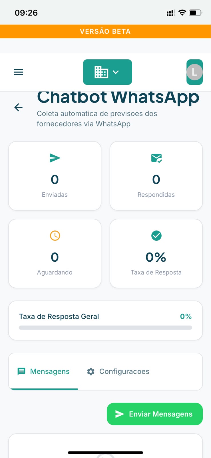 Chatbot de coleta via WhatsApp